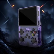 Resim Dream011 R36s Retro El Konsolu 64 Bit İşlemci 3.5 Hd Ekran 128gb Mor Usb Şarjlı Taşınabilir Oyun Cihazı 