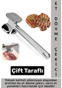 Resim Ergonomik Tutuş Mutfak Et Kıyma Köfte Yüksek Kaliteli Dayanıklı Pratik Çift Taraflı Et Dövme Çekici 