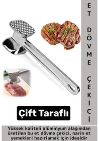 Resim Ergonomik Tutuş Mutfak Et Kıyma Köfte Yüksek Kaliteli Dayanıklı Pratik Çift Taraflı Et Dövme Çekici 