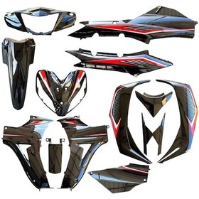 Resim Kuba Ege Kaporta Seti Siyah Boyalı Aksam 