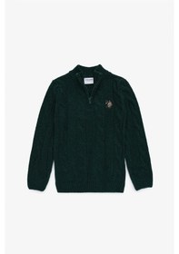 Resim U.S. Polo Assn. U.s. Polo Assn. Erkek Çocuk Koyu Yeşil Kazak /triko 50293063-vr079 Koyu Yesıl 