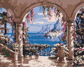 Resim Sayılarla Boyama Seti - Deniz Manzarası - 60x75 