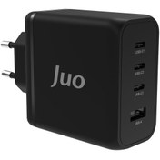 Resim Juo 100w 4 Portlu Usb-c Usb-a Gan Şarj Aleti Iphone & Macbook & Notebook Uyumlu Pd Type-c Hızlı Şa 