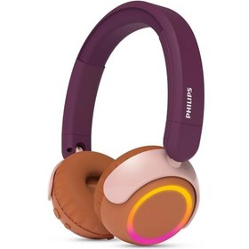 Resim Philips Kablosuz Kulak Üstü Çocuk Kulaklığı - Macenta 