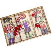 Resim Homyl 9 Parça Yılbaşı Ağacı Asılı Fındıkkıran Stil-c 