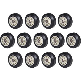 Resim Shuai Yan [13 Adet/paket] 3D Yazıcı Pom Kasnak Tekerlekleri 625ZZ Lineer Rulman Ulley Creality CR10, Ender 3 Için Pasif Yuvarlak Tekerlek Rulo (Yurt Dışından) 