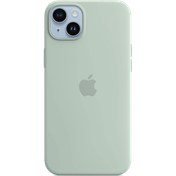 Resim APPLE iPhone 14 Plus MagSafe Özellikli Silikon Telefon Kılıfı Sukulent 
