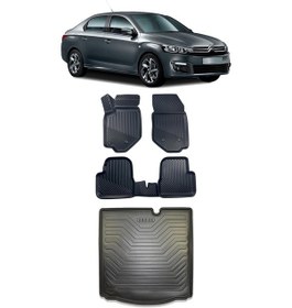 Resim Citroen C-elysee Araca Özel 4d Havuzlu Paspas Ve Bagaj Seti 
