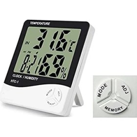 Resim Dijital Termometre Nem Ölçer Higrometre 