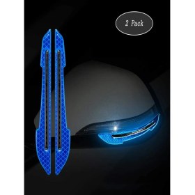 Resim 2 Ayna Için Reflektörlü Sticker Işıldak Yapıştırma Oto Aksesuar 
