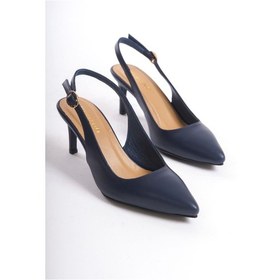 Resim Mubiano Hakiki Deri Collection Kadın Topuklu Stiletto & Ayakkabı Lacivert -mcrgn80124-lcv Lacivert 