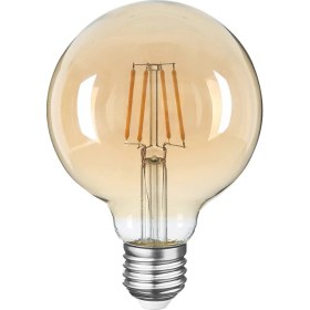 Resim Heka E27 LED FİLAMANLI RUSTIK AMPUL G95 BAL CAM 8W 2500k Gün Işığı ERD-86 