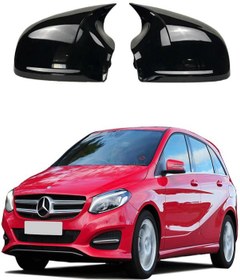 Resim Mercedes B Serisi W246 Araca Özel Batman Yarasa Ayna Kapağı Piano 