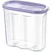 Resim ® 2 Kapaklı Ölçekli Erzak Kuru Gıda Saklama Kutusu Kabı - 1,7 Litre - SA935 