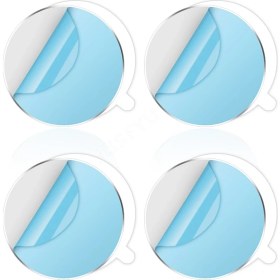 Resim GongtuShop 4 Yuvarlak Stil 3m Metal Plaka Disk Demir Levha Mıknatıs Cep Cep Telefonu Tutucu Manyetik Araba Hava Firar Montaj Telefon Standı Montaj Desteği (Yurt Dışından) 