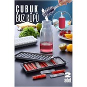Resim gizmurstore Buz Kalıbı ÇUBUK İçecek Buz Kalıbı - Mutfak Buz Kalıbı Kolay Çıkarılır - GMS9731-4129 