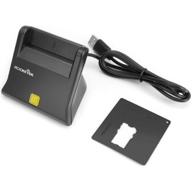 Resim Rocketek Scr2 Cac Id Sim Chip Akıllı Kart Okuyucu - Gümüş (Yurt Dışından) 