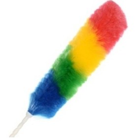 Resim Beyaz Saplı Küçük Toz Alma Püsküllü 5023 