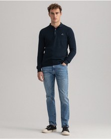 Resim Gant Hayes Erkek Mavi Slim Fit Jean Pantolon DÜZ 1000308.971 Mavi 