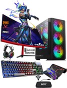 Resim Zeiron Game V1 I5-3470 16gb 256gb Ssd+500gb Hdd 6gb Gtx1660 Super 23.8" Oyuncu Masaüstü Bilgisayar 