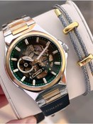 Resim Bigotti Otomatik Ve Kurmalı Çelik Karatma Ve Renk Atma Yapmaz 5 Atm Erkek Kol Saati Ebg.10692.4 Gümüş - Sarı 