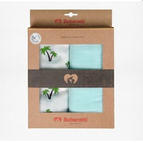 Resim 2'li 75 90 Cm Müslin Örtü Palmiye Çok Renkli 