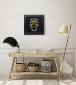 Resim Zekupp Bilge Baykuş Temalı Ahşap Tablo, Duvar Dekorasyonu El Yapı (480115186) 