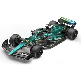 Resim Kumandalı Şarjlı Işıklı Full Fonksiyon 1:14 2.4g Formula 1 Aston Martin Aramco Oyuncak Araba Çok Renkli 