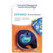 Resim Dymo Letratag Plastik Etiket Yeşil 59425 