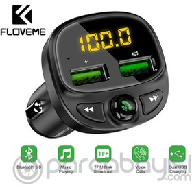 Resim FLOVEME 3,4A Çift USB Araç Hızlı Şarj Bluetooth FM Mp3Çalar 