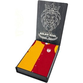 Resim Galatasaray Uzun Kol Bebek Body Tulum Ahşap Kutulu (500114327) Kırmızı 