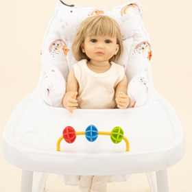 Resim Mama Sandalyesi Minderi - Turuncu Gökkuşağı 