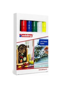 Resim Edding 4095 Likit Tebeşir Kalemi 6 lı Set 