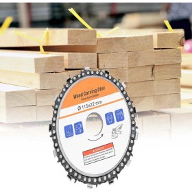 Resim Liscop Testere Diski 4.5 Inç Açı Öğütücü Zincir Ağaç Işleme Aksesuarları Ahşap Oyma Kesimi Için (Yurt Dışından) 