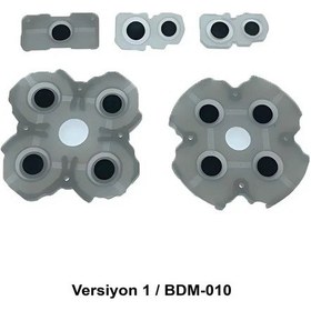 Resim Ps5 İç Lastik V1 Silikon İletken Ps5 Dualsense Versiyon 1 Tamir Yedek Parça Siyah 