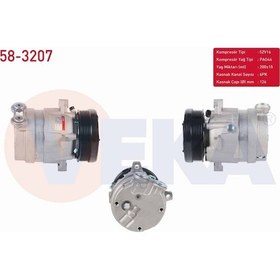 Resim Opel Vectra A 2.0 1988-1995/ Calıbra A 2.0i 1995-2003 Klima Kompresörü 6pk 126mm 1854126 1135019 