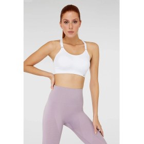 Resim Jerf Utica Yumuşak & Esnek Yapılı Kaplı Spor Sütyeni Beyaz 