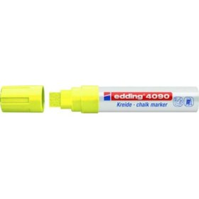 Resim Edding 4090 Kara Tahta Ve Cam Için Tebeşirli Kalem 15 Mm Neon Sarı 