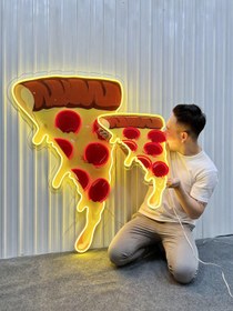 Resim Pizza UV Baskılı - Neon Tabela 