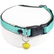 Resim Neon Zilli Kedi Tasması Yeşil Renk 