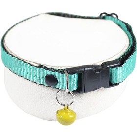 Resim Neon Zilli Kedi Tasması Yeşil Renk 