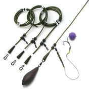 Resim Carp Olta Ekipmanları Saç Hızlı Değişim Makaraları Olta Aksesuarları İçin Carp Tüplü Düğümlenmeyi Önleyici Kılıf Carp Olta Takımı 