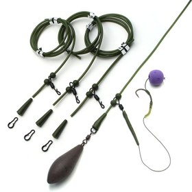 Resim Carp Olta Ekipmanları Saç Hızlı Değişim Makaraları Olta Aksesuarları İçin Carp Tüplü Düğümlenmeyi Önleyici Kılıf Carp Olta Takımı 