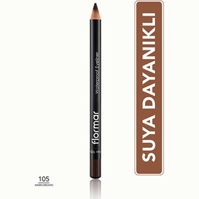 Resim Flormar Suya Dayanıklı ve Yoğun Pigmentli Mat Göz Kalemi 105 Warm Brown 