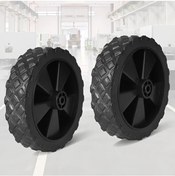 Resim Dashanshop Sessiz 4.64 Inç El Arabası Katı Tekerlek 2 Adet 