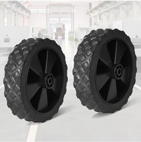 Resim Dashanshop Sessiz 4.64 Inç El Arabası Katı Tekerlek 2 Adet 