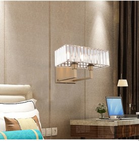 Resim Brambles Eskitme Kristal Taşlı Duvar Lambası Yatak Odası-Yatak Başı-Salon için Aplik Eskitme 