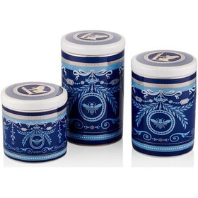 Resim Lamedore Blue Banube 3 Lü Kavanoz Seti 16 Cm-13 Cm -10 Cm 1bsf-1902bb 