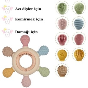 Resim AyrStore Bamm Bamm Diş Kaşıyıcı Yerli Üretim Silikon Hafif ve Rahat Kavranır 