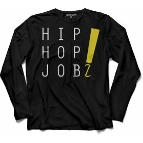 Resim Kendim Seçtim Hip Hop Jobz Jöb Z Uzun Kollu Tişört Baskılı Çocuk T-Shirt 